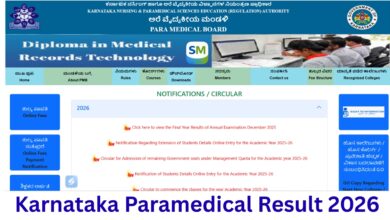 Karnataka Paramedical Result 2026